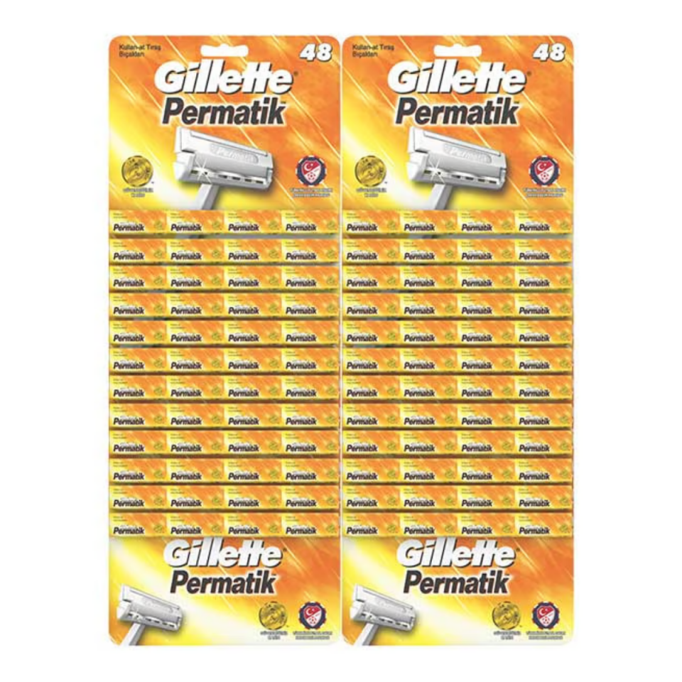 Gillette Permatik Tıraş Bıçağı 96'lı Kartela