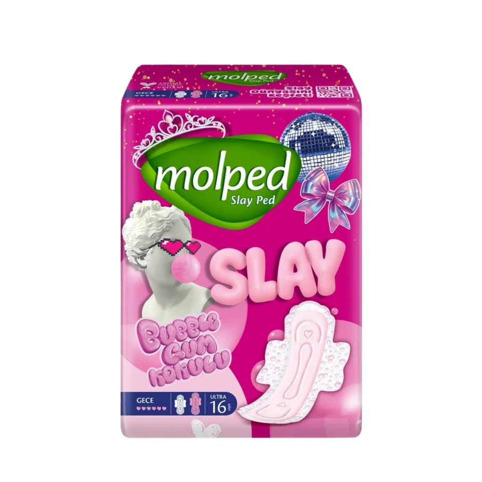 Molped Slay Gece Hijyenik Ped 16'lı