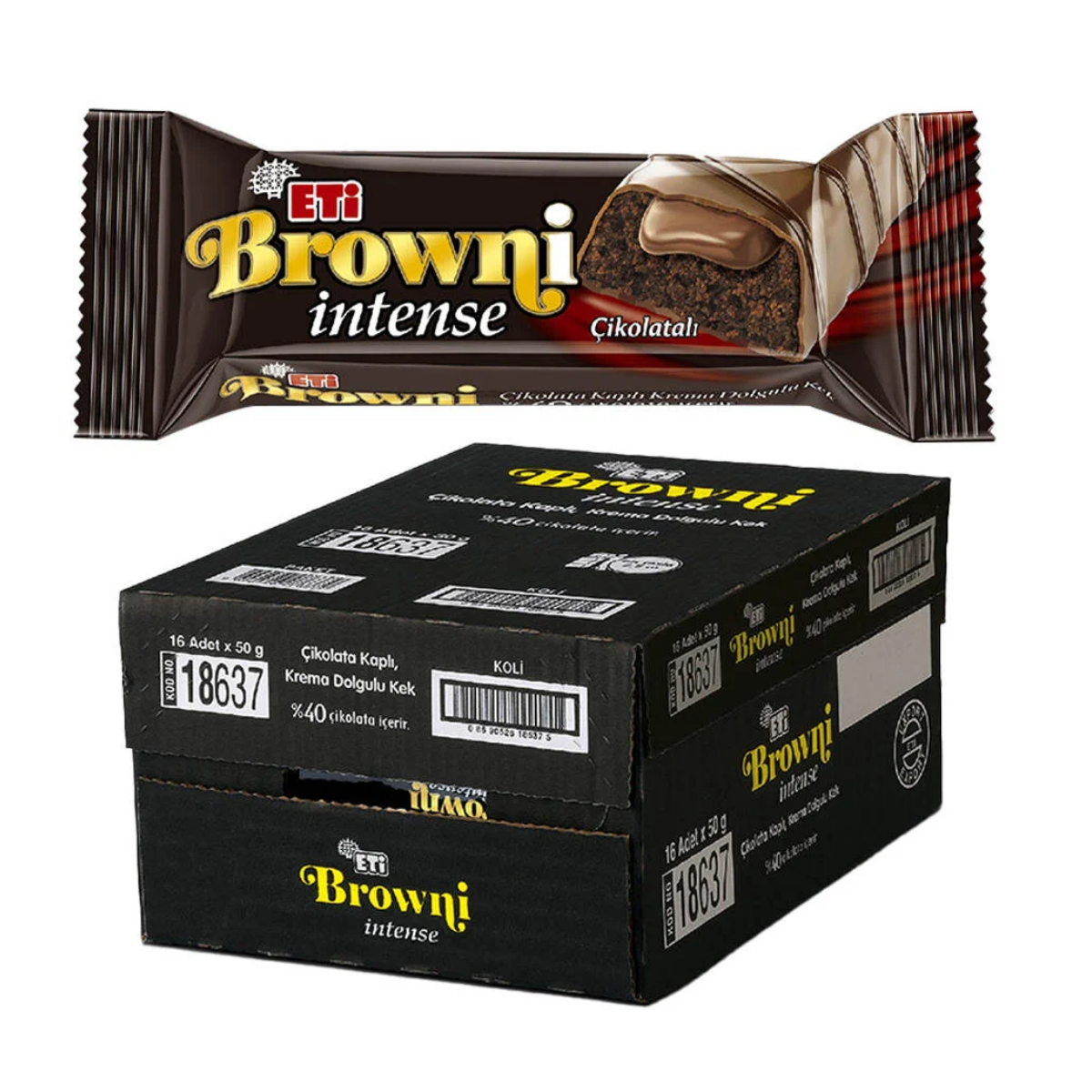 Eti Browni İntense Çikolatalı Kek 50 g 16'lı