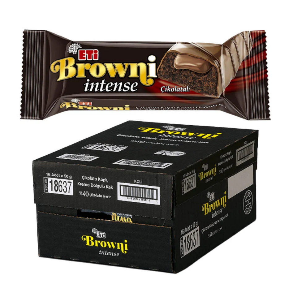 Eti Browni İntense Çikolatalı Kek 50 g 16'lı