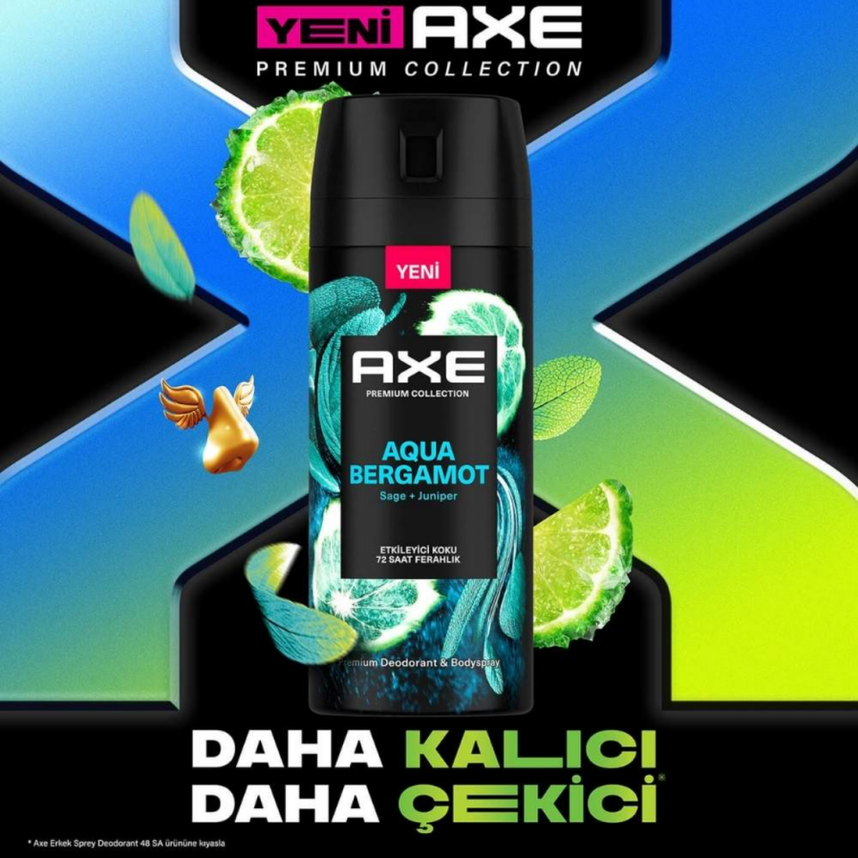 Axe Premium Erkek Deodorant Spray Aqua Bergamot 150 Ml