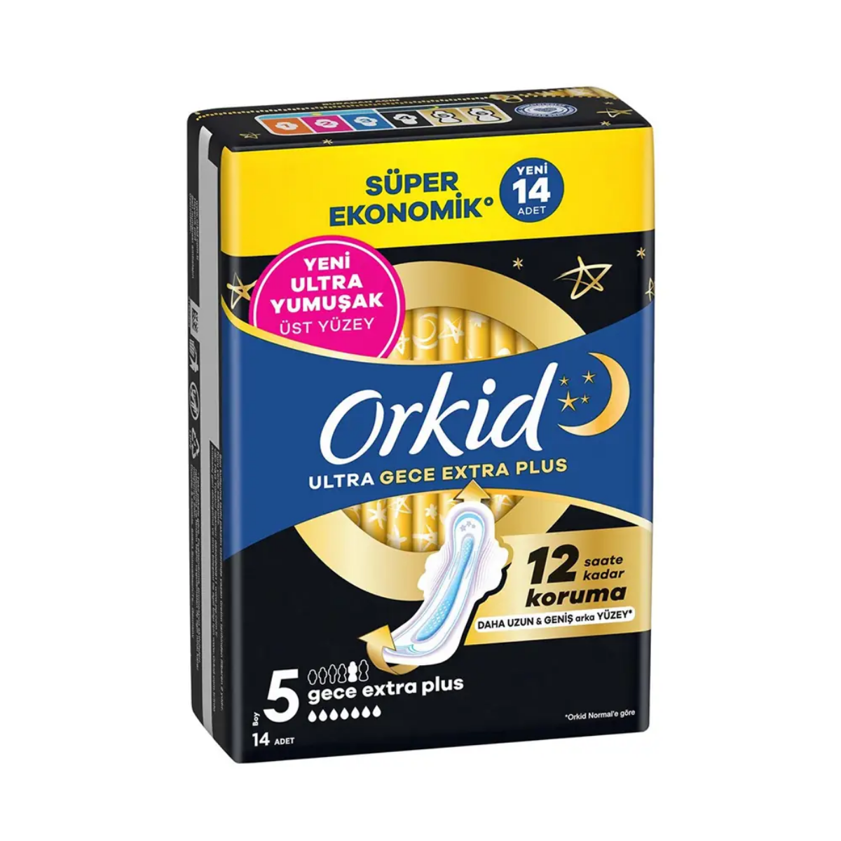 Orkid Ultra Extra Gece Extra Plus 14'Lü