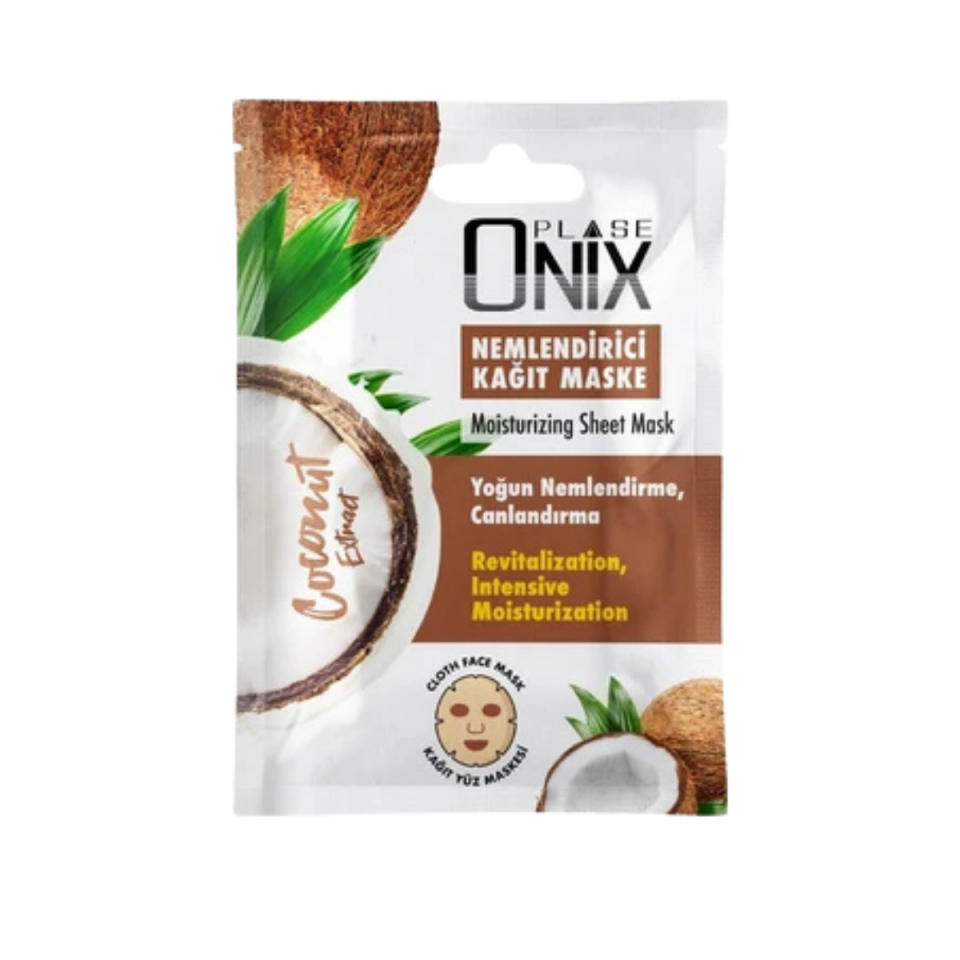 Morfose Onix Hindistan Cevizli Nemlendirici Kağıt Yüz Maskesi 20 ml – Yoğun Nem Bakımı