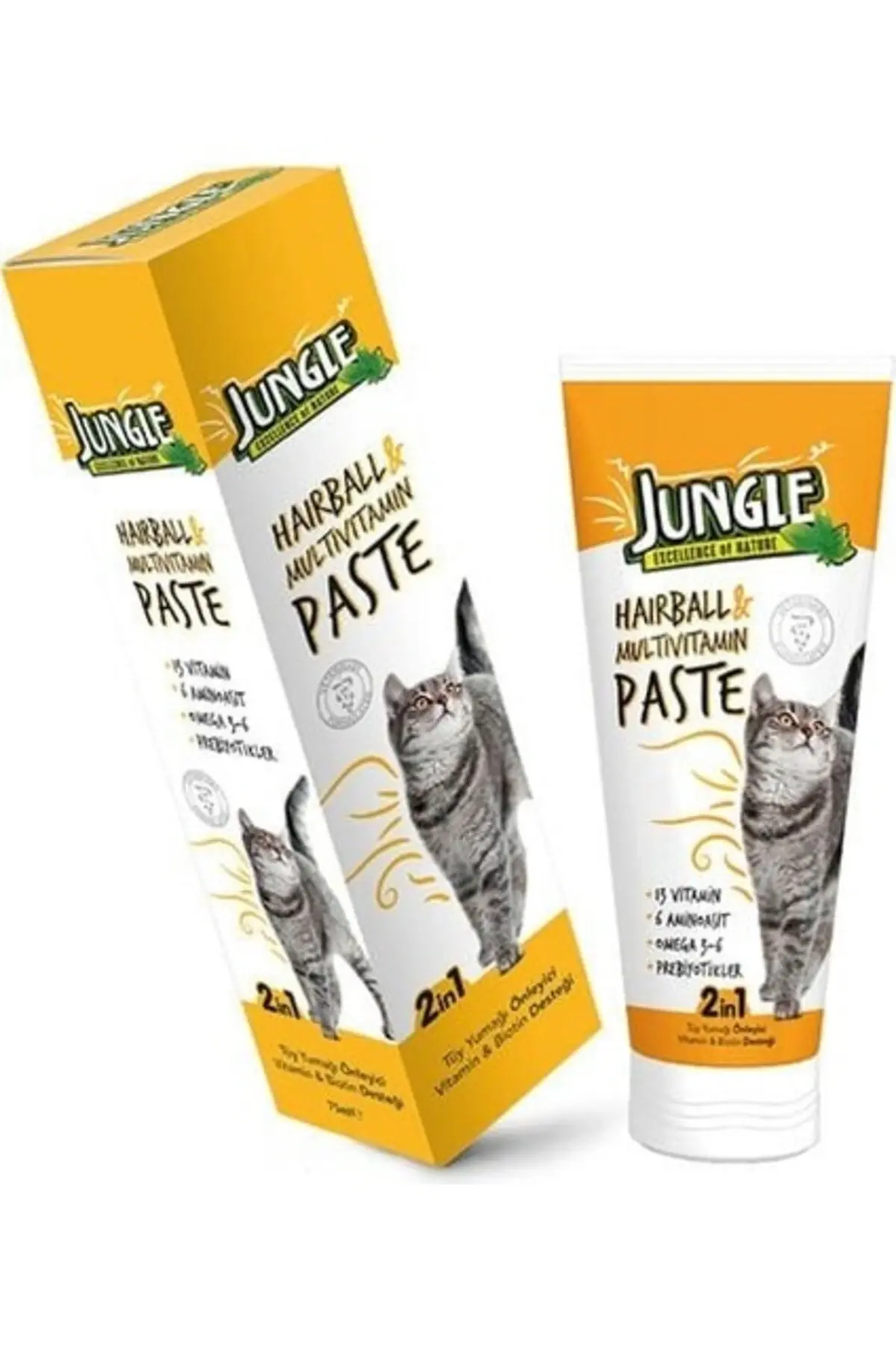 Anti Hairball ve Multivitamin Deri ve Tüy Sağlığı Destekleyici Kedi Malt Macunu 75 ml