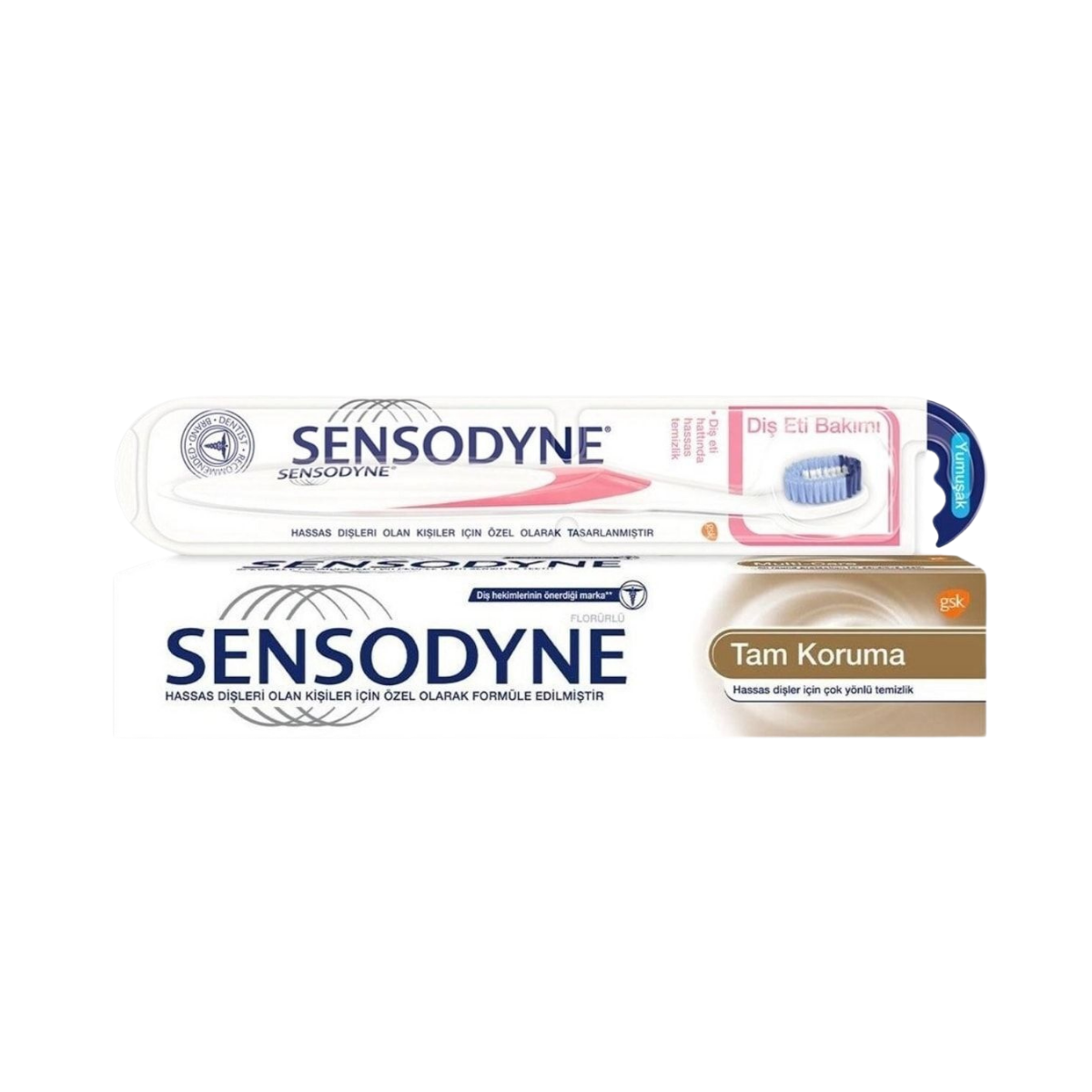 Sensodyne Tam Koruma 75 ml Diş Macunu + Tam Koruma Diş Fırçası