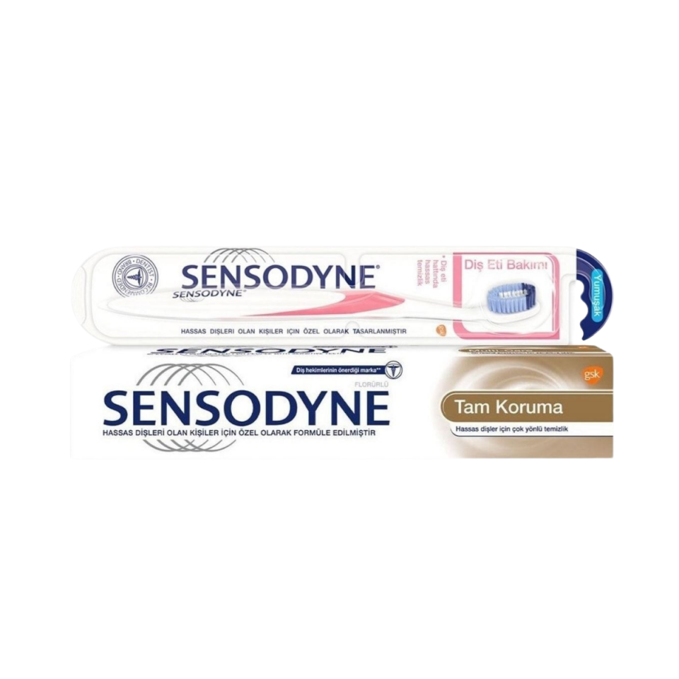 Sensodyne Tam Koruma 75 ml Diş Macunu + Tam Koruma Diş Fırçası