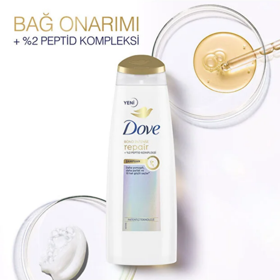 Dove Saç Bakım Şampuanı Bond Intense Repair + Peptid Kompleksi 400 ml