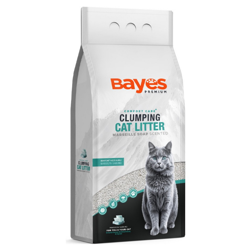 Bayes Bentonit Kedi Kumu Marsilya Sabunu 5 kg