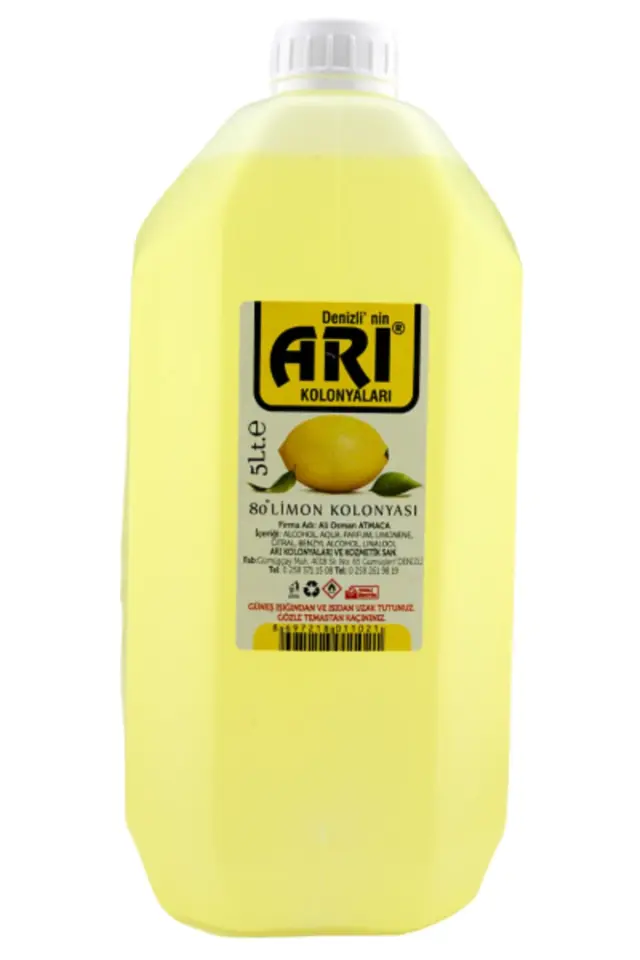 Arı Kolonya Limon 5 Litre Bidon