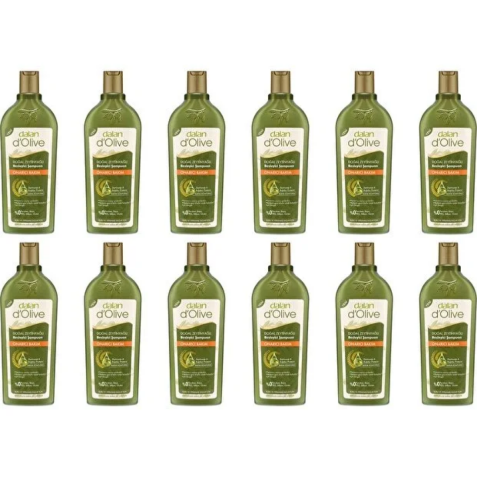 Dalan D'olive  Doğal Zeytinyağlı Onarıcı Bakım Besleyici Şampuan 12 x 400 ML