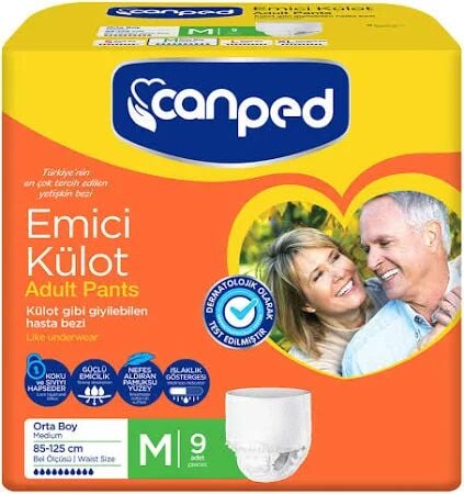 Canped Emici Külot Hasta Bezi M 9 Adet