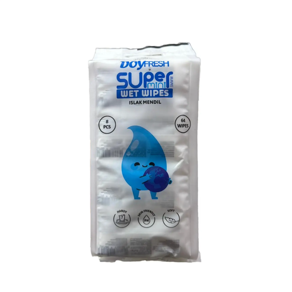 Doyfresh Super 8li Mini Islak Mendil (Beyaz)