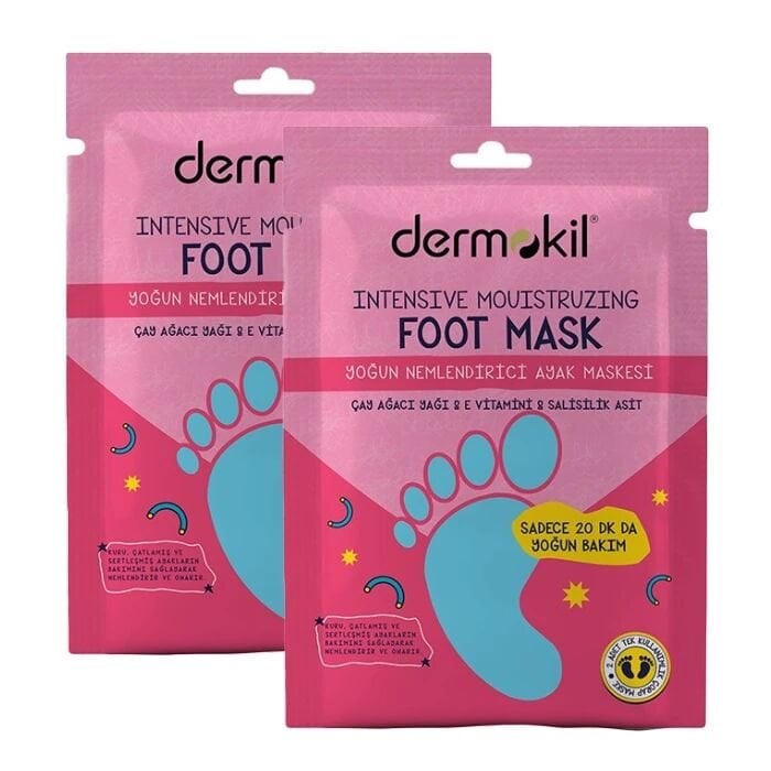 DERMOKİL Yoğun Nemlendirici Ayak Maskesi 30 ml 2 ' li Set