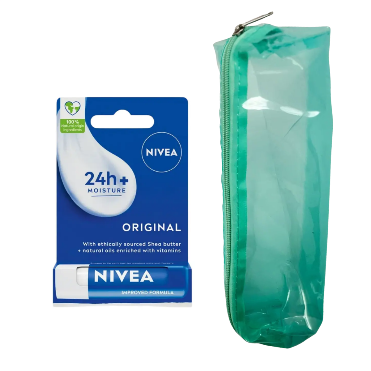 Nivea Original Care Renksiz Dudak Bakım Kremi 4.8gr + Çanta Hediyeli
