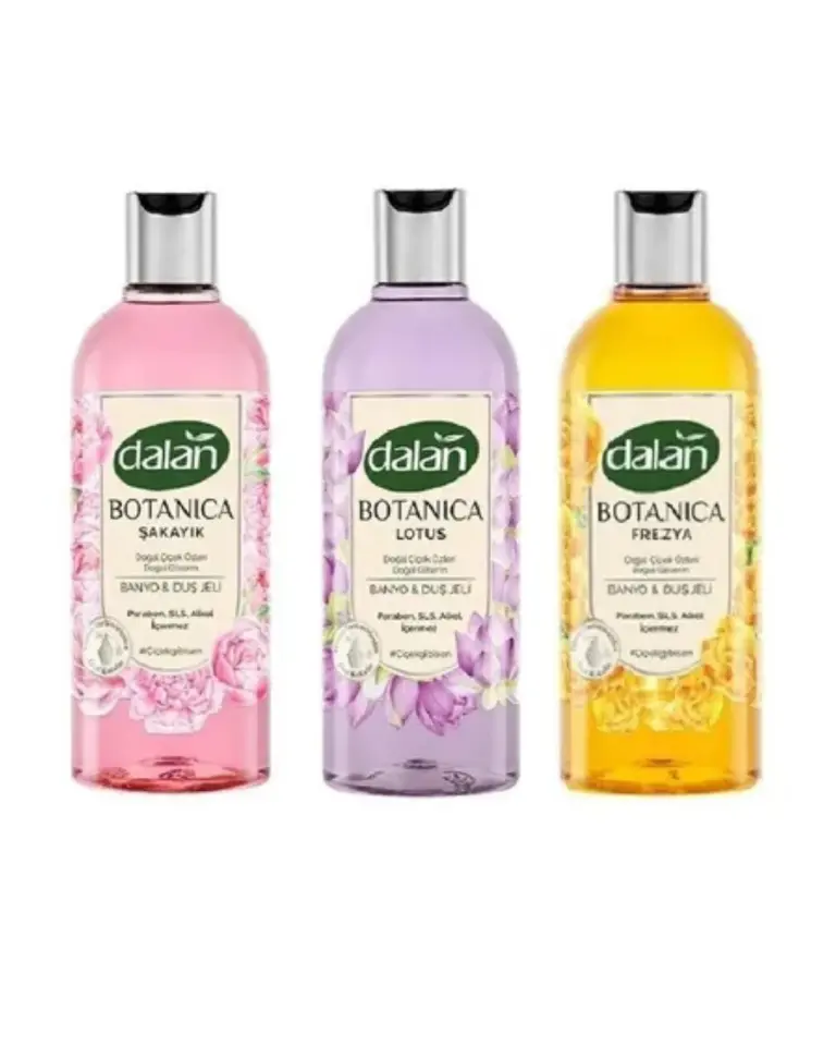 Dalan Botanıca Lotus Duş Jeli 500 Ml, Botanıca Frezya Duş Jeli 500 Ml, Botanica Duş Jeli Şakayık 500ml