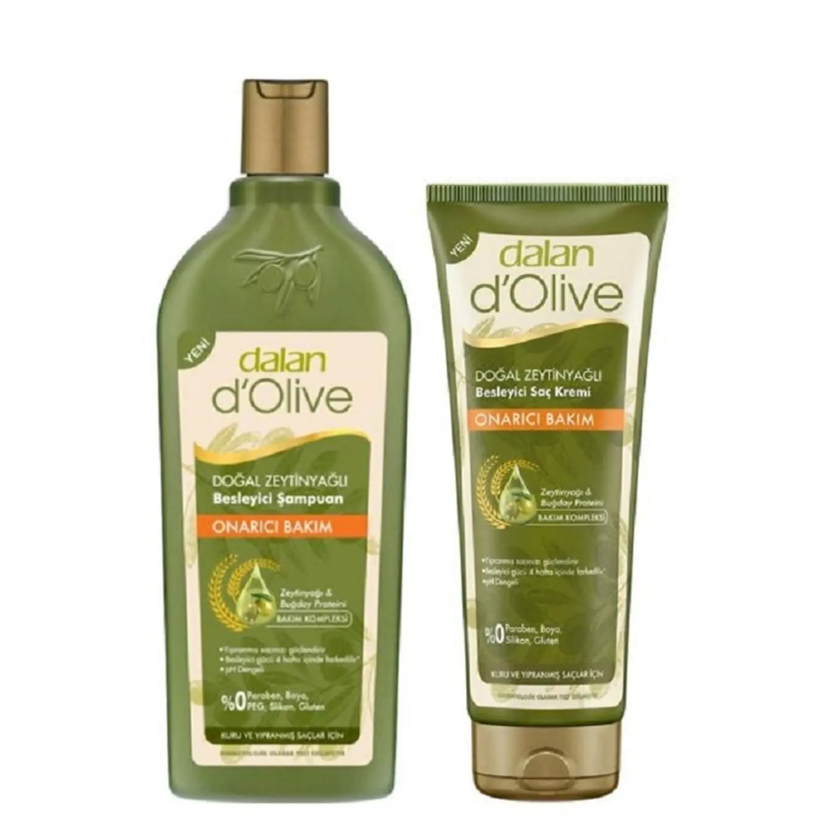 Dalan D'olive Onarıcı Bakım Şampuanı 400 ml Saç Kremi 200 ml