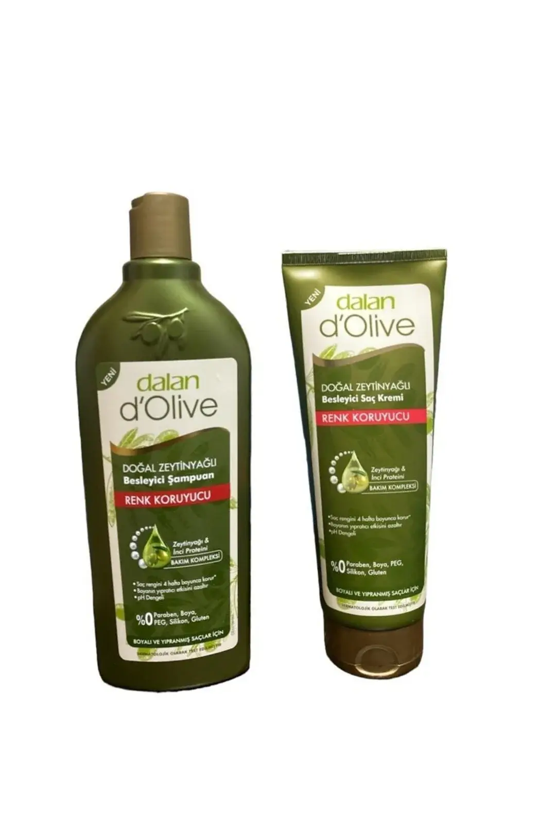 Dalan Dolive Şampuan Zeytinyağlı Renk Koruyucu 400ml +Zeytinyağlı Renk Koruyucu Saç Kremi 250 ml