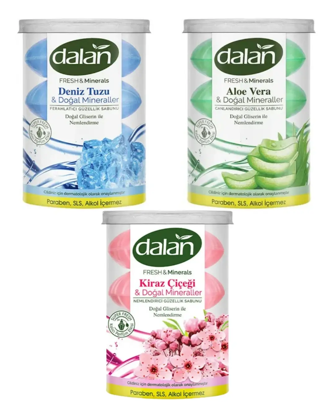 Dalan Fresh & Minerals 110x4=440 gr 3'Lü Sabun Set