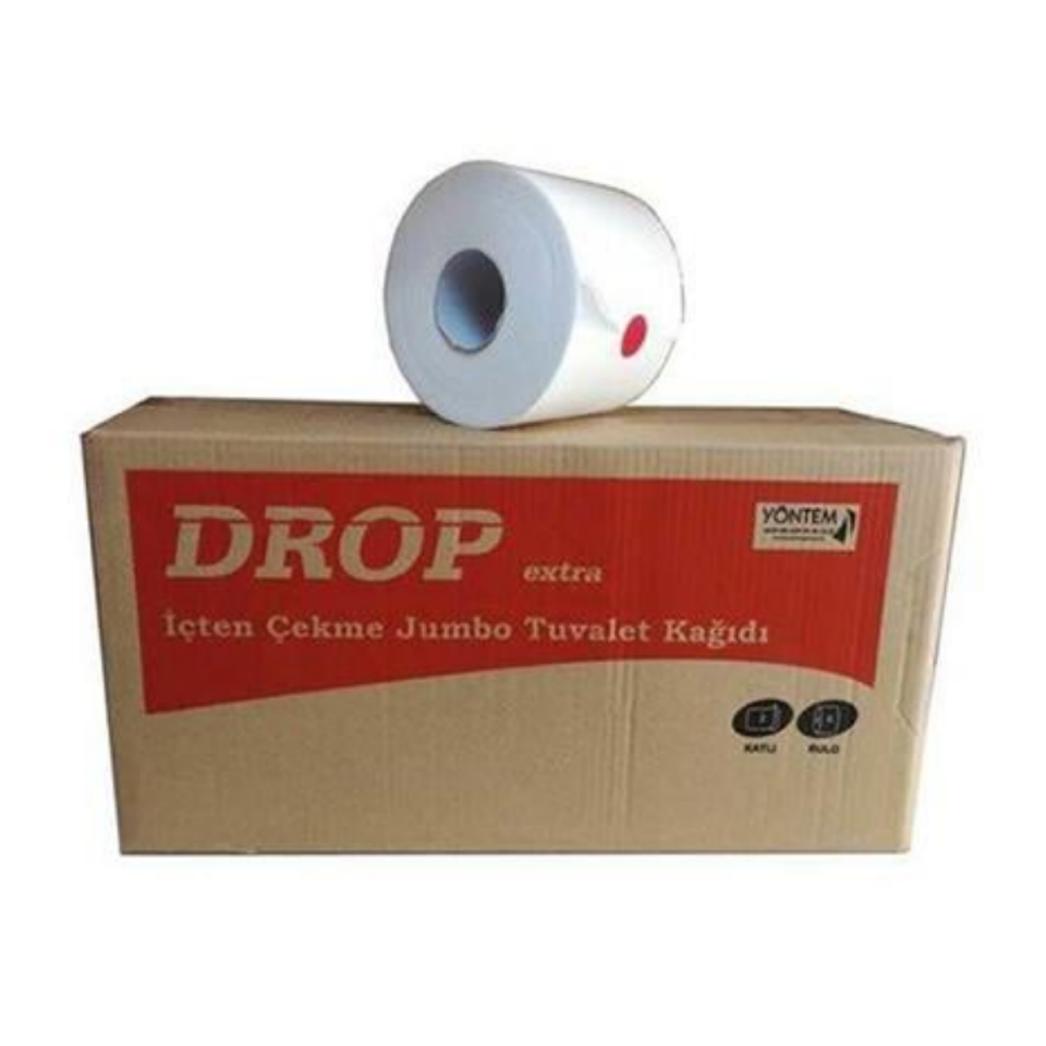 Drop İçten Çekmeli Small Tuvalet Kağıdı 12'li - 4 Kg - 2 Kat - Koli