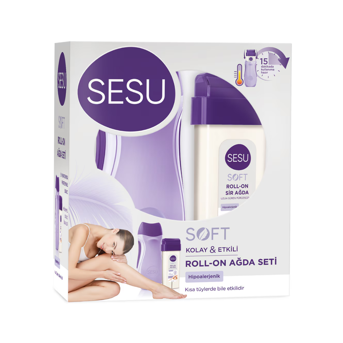 Sesu Roll-On Ağda Makineli Set Soft
