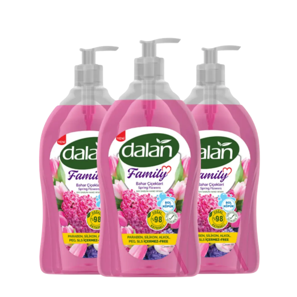 Dalan Sıvı Sabun Bahar Çiçekleri 650 ml X 3 Adet