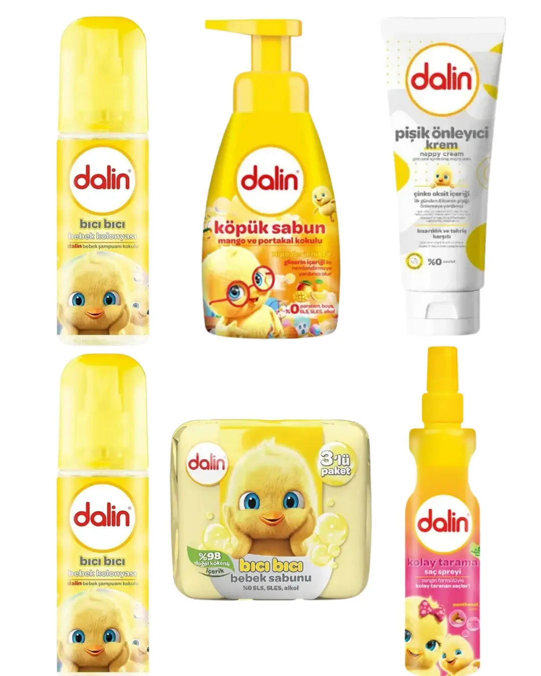 Dalin Bebek Bakım Seti 6 Parça