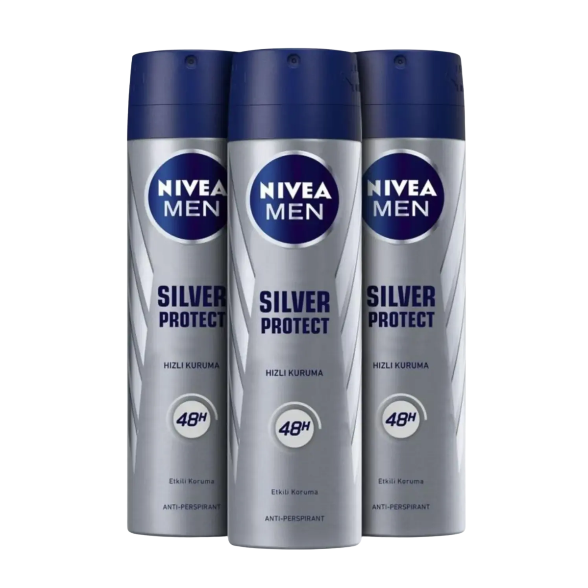 Nivea Men Deodorant Sprey Silver Protect 150ml.Erkek X 3 Adet