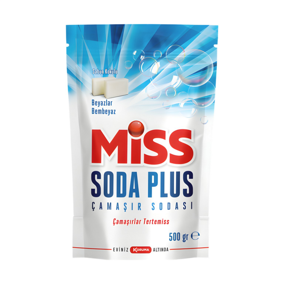 Miss Soda Plus Çamaşır Sodası Beyaz Sabun Kokulu 500 gr