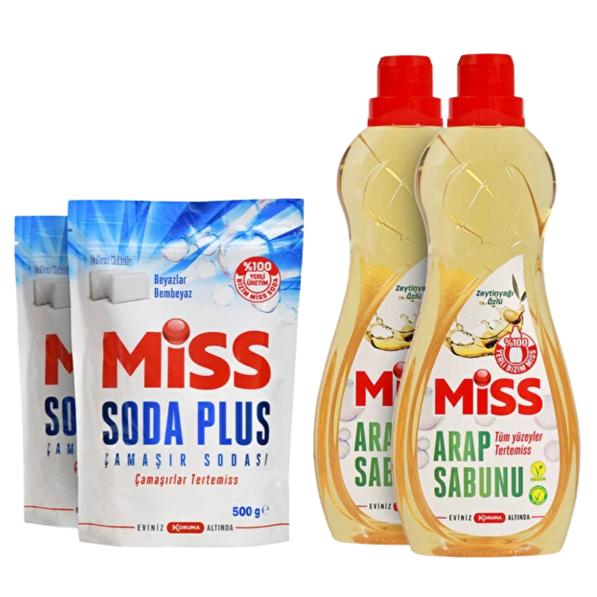 Arap Sabunu 1 L X 2 Adet Soda Plus 500 gr X 2 Adet