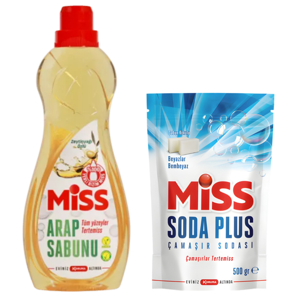 Miss Arap Sabunu 1 L +  Miss Soda Plus 500 gr