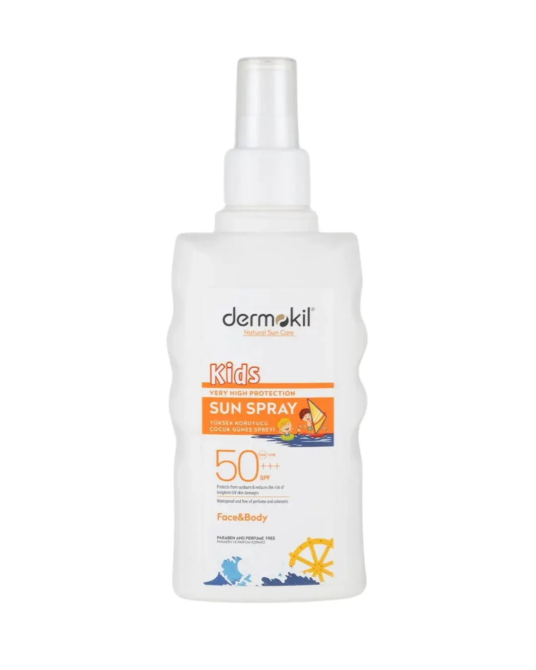 Dermokil Çocuk Spf 50 Yüz Ve Vücut Güneş Spreyi 200 ml