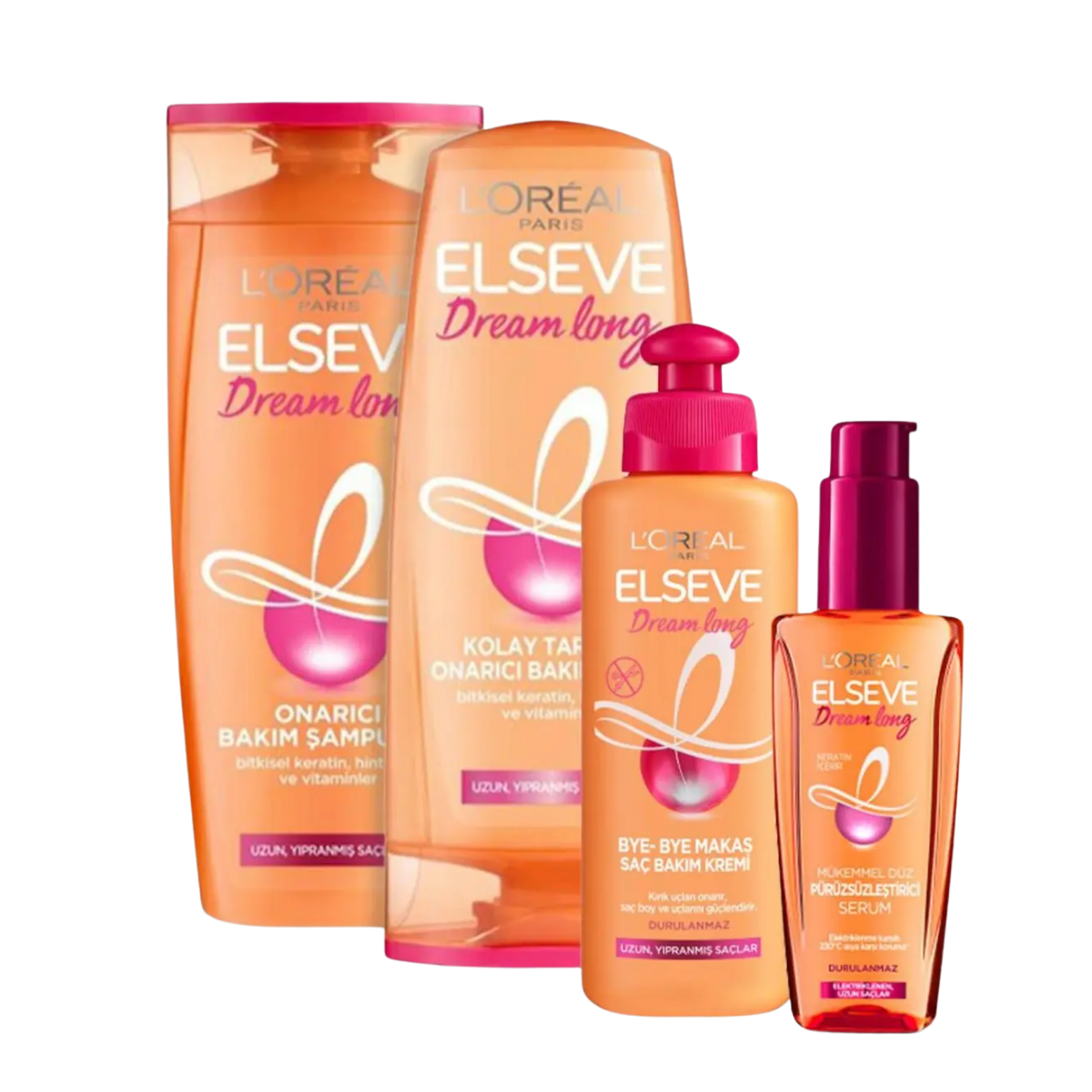 Loreal Paris Elseve Dream Long Onarıcı Saç Bakım Seti