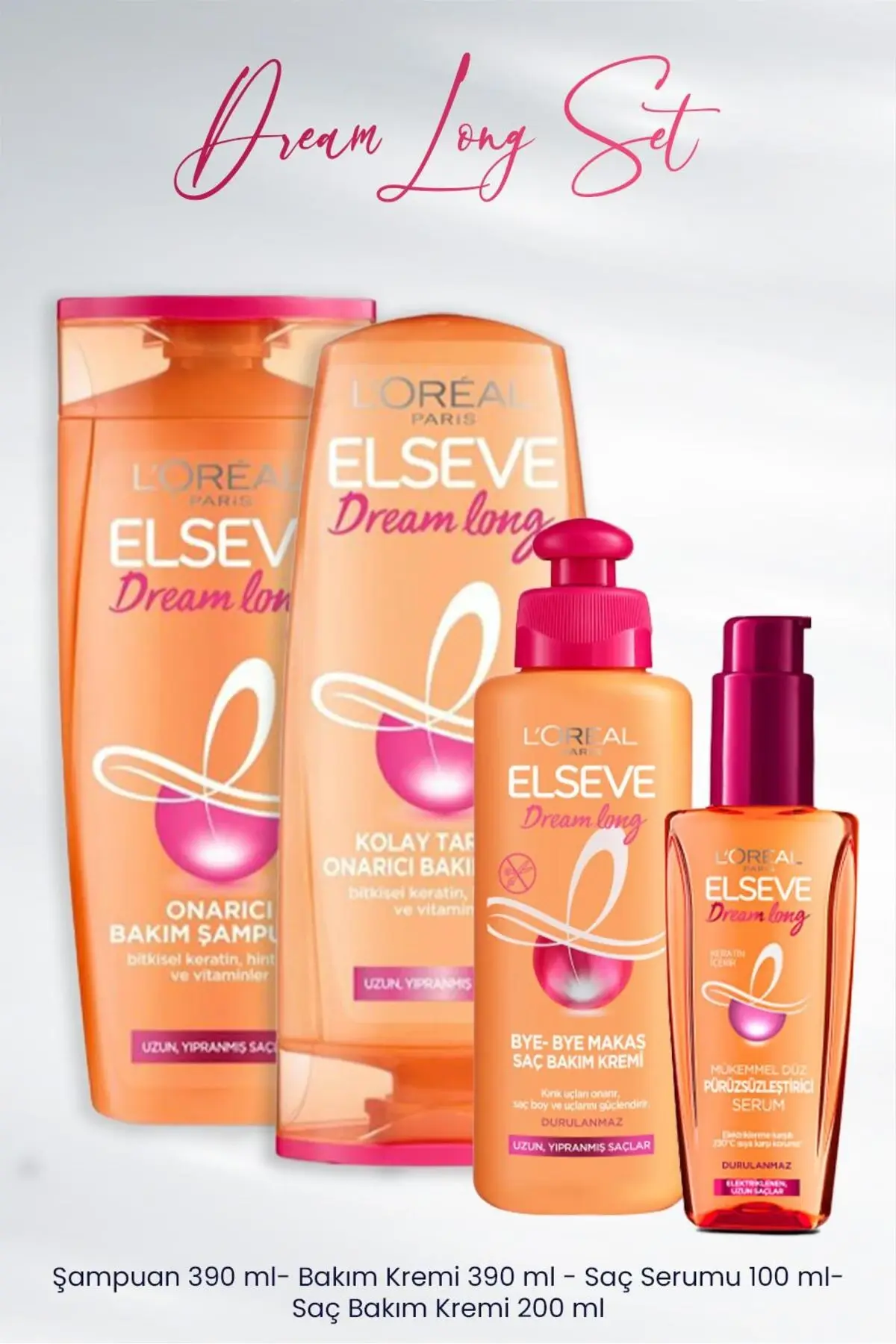 Dream Long Onarıcı Saç Bakım Seti