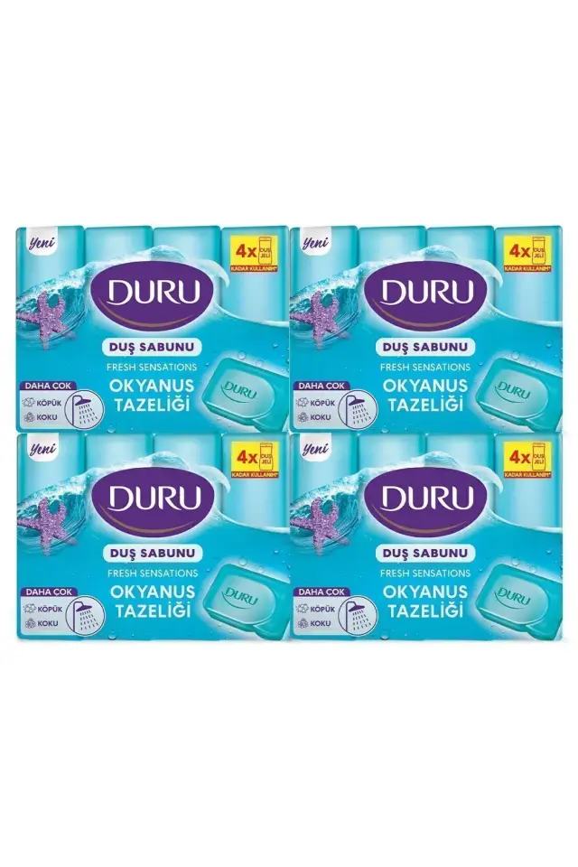 Duru Fresh Sensations Okyanus Tazeliği 16 Adet Duş Sabunu 4x600gr