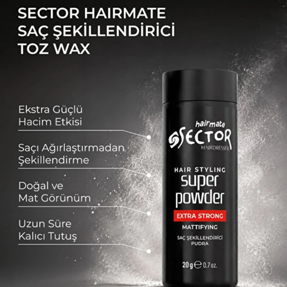 Sector Ekstra Güçlü Tutuş Toz Wax 20 g
