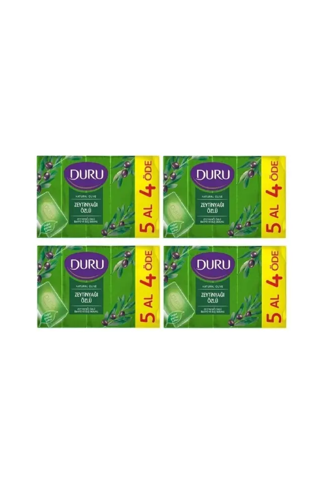 Duş Sabun Zeytin Yağı Özü 5x150 Gr X 4 Adet