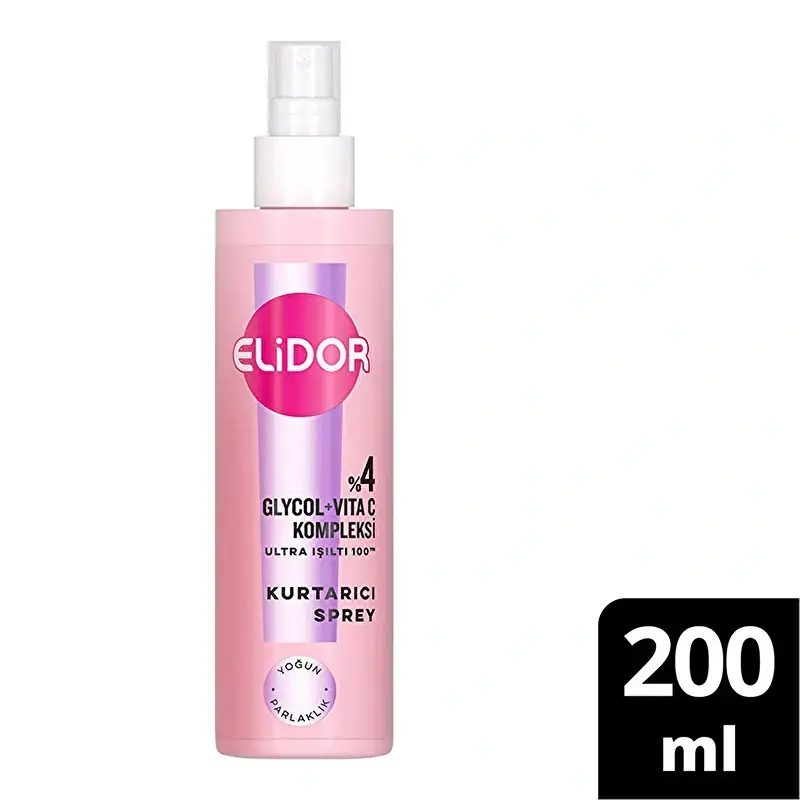 Elidor Saç Kurtarıcı Sprey Ultra Işıltı Yoğun Parlaklık 200 ml
