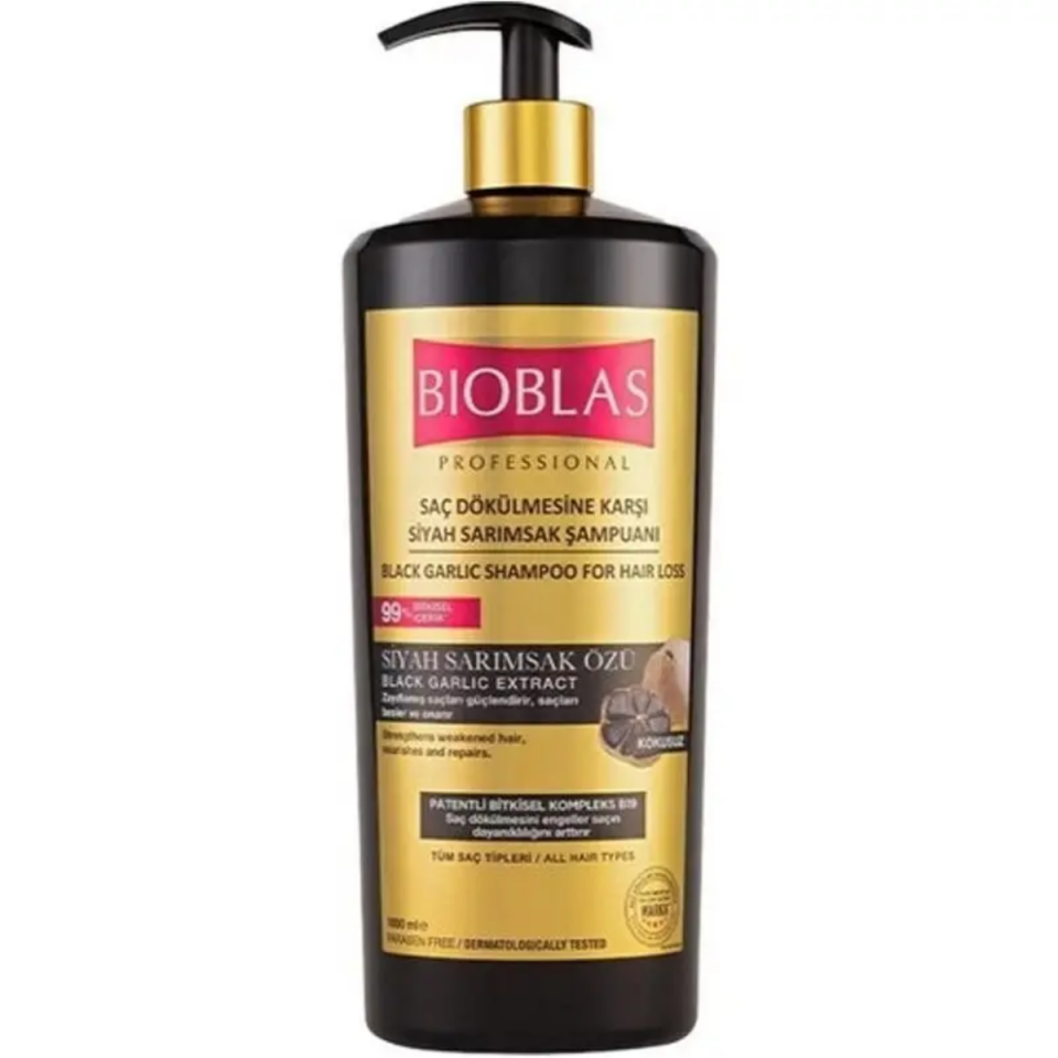 Bioblas Saç Dökülmesine Karşı Siyah Sarımsak Şampuanı 1000ml