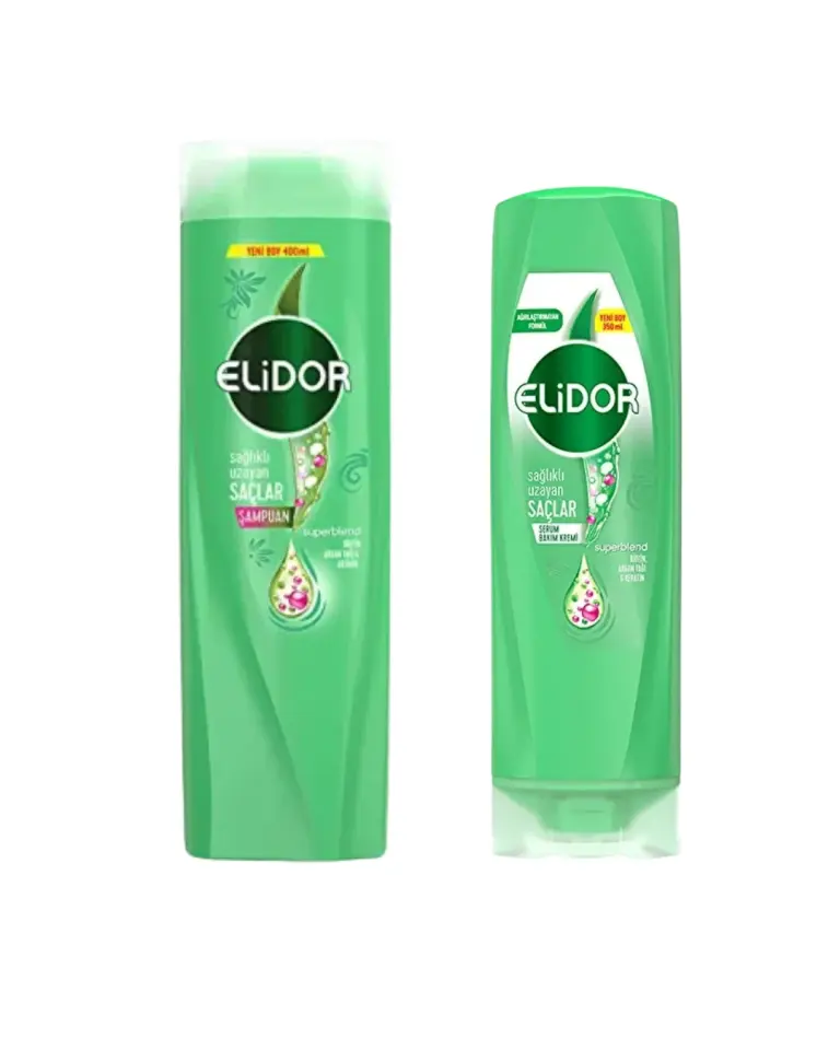 Elidor Superblend Sağlıklı Uzayan Saçlar İçin 2'Li Saç Bakım Seti