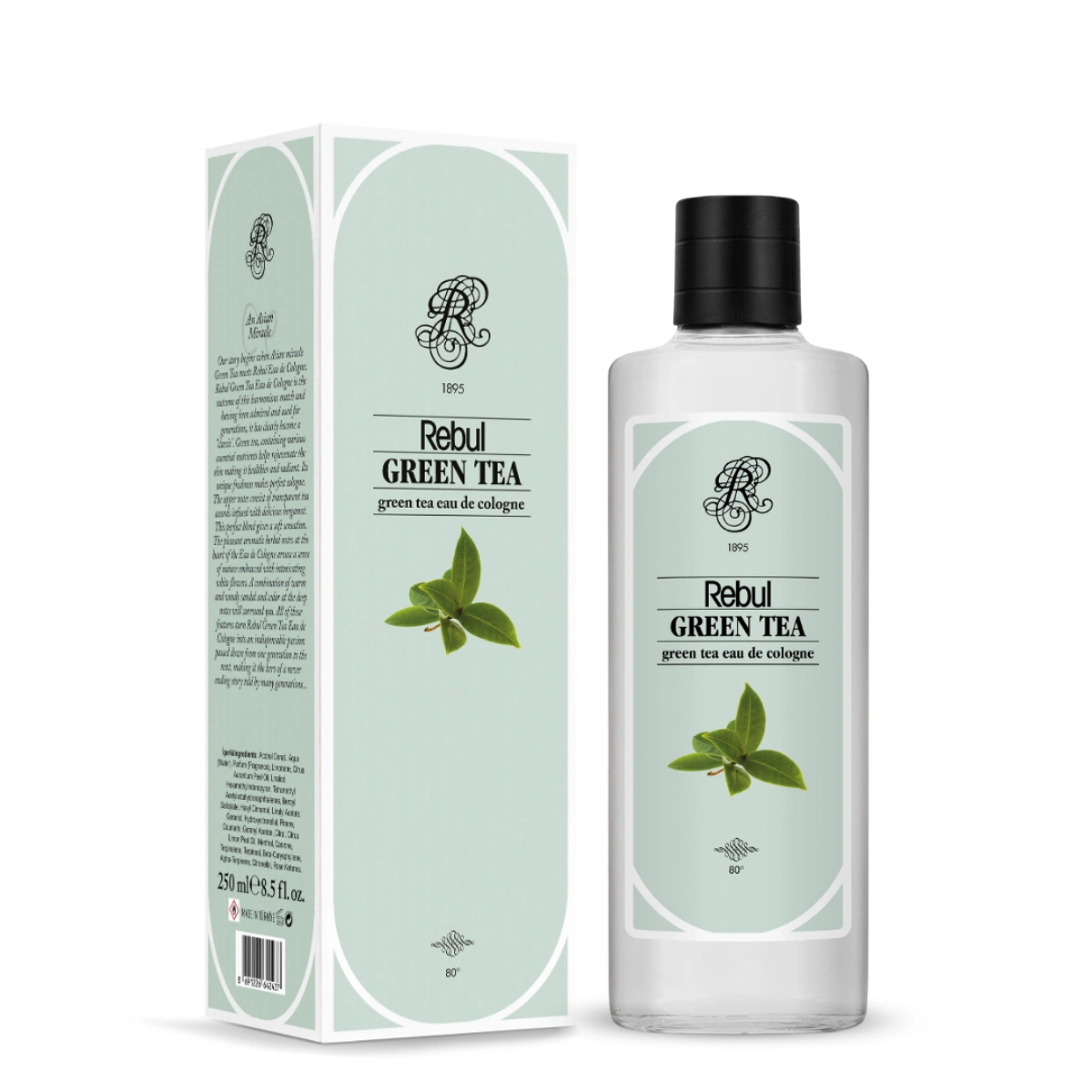 Rebul Green Tea EDC Kolonya 250 ml Cam Şişe
