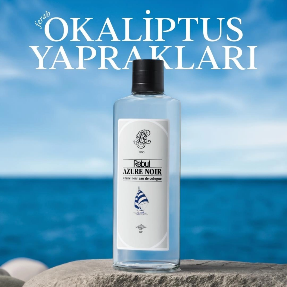 Rebul Azure Noir EDC Kolonya 250 ml Cam Şişe