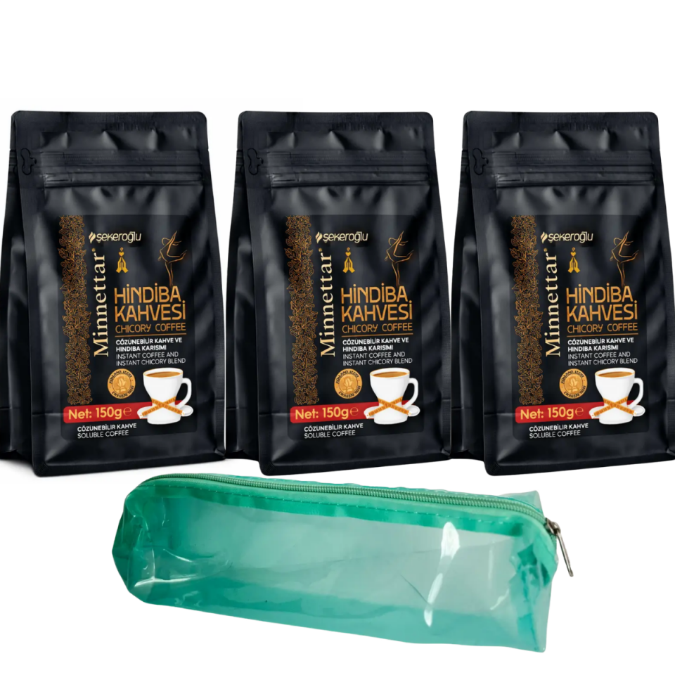 Minnettar Hindiba Kahvesi 150 Gr x3 – Şeffaf Çanta Hediye