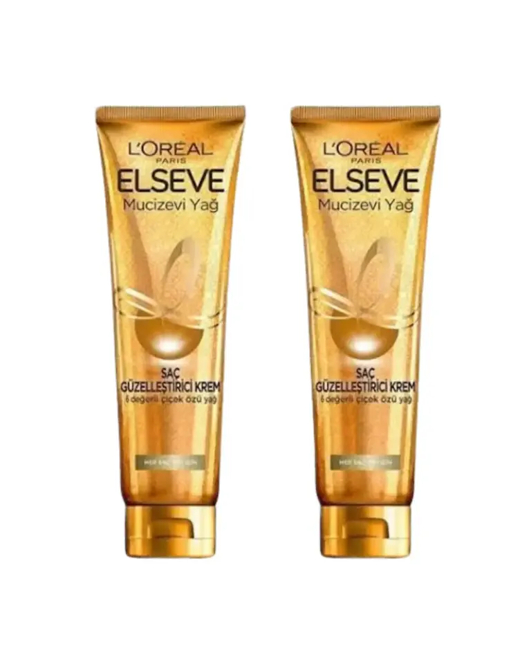 Elseve Mucizevi Yağ Saç Güzelleştirici Krem 150 ml - Her Saç Tipi 2'li Set