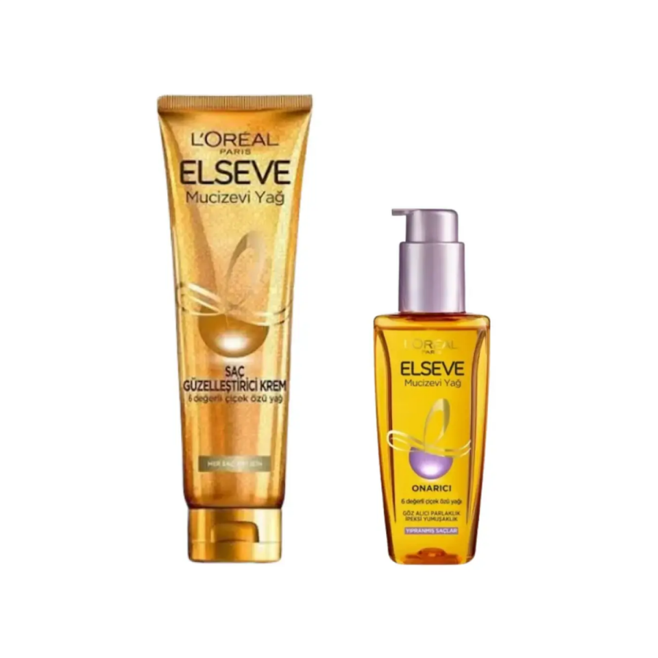 Elseve Mucizevi Yağ Saç Güzelleştirici Krem 150 ml - Mucizevi Yağ Onarıcı 100 ml