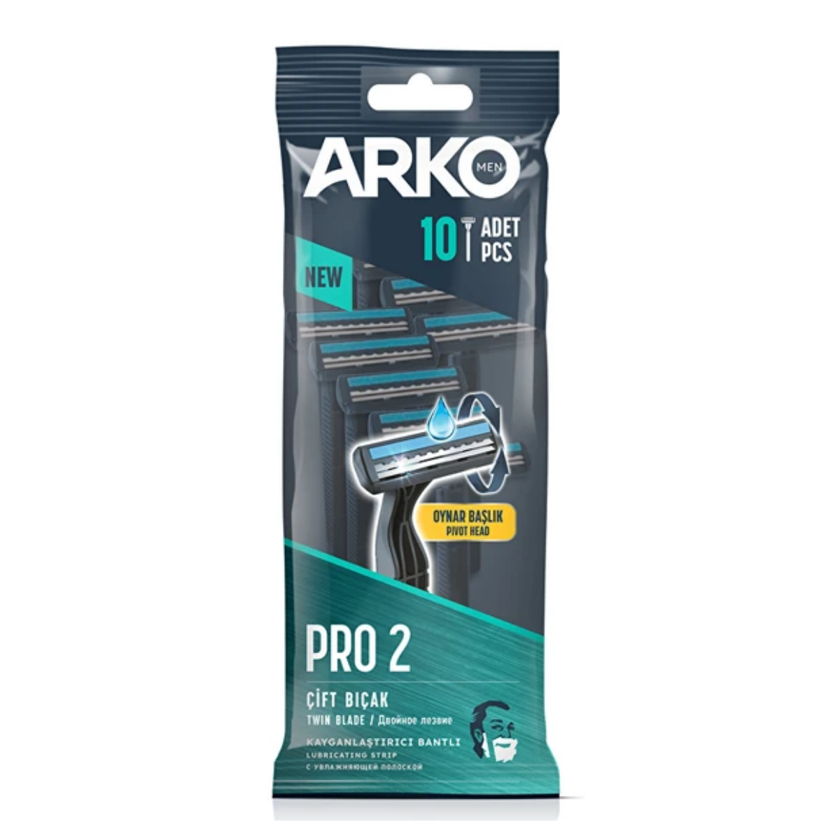 Arko Tıraş Bıçağı T2 Pro Poşet 10'lu