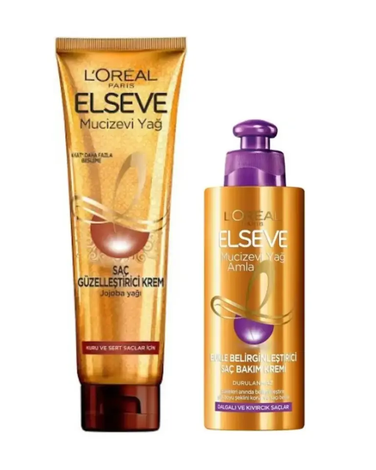 Elseve Şekil Veren Saç Güzelleştirici Krem ve Bukle Belirginleştirici Saç Bakım Kremi