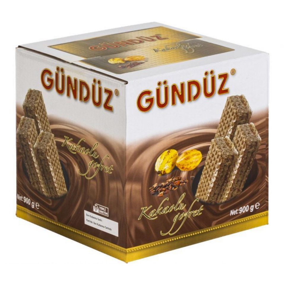 Gündüz Gofret Kakaolu 900g