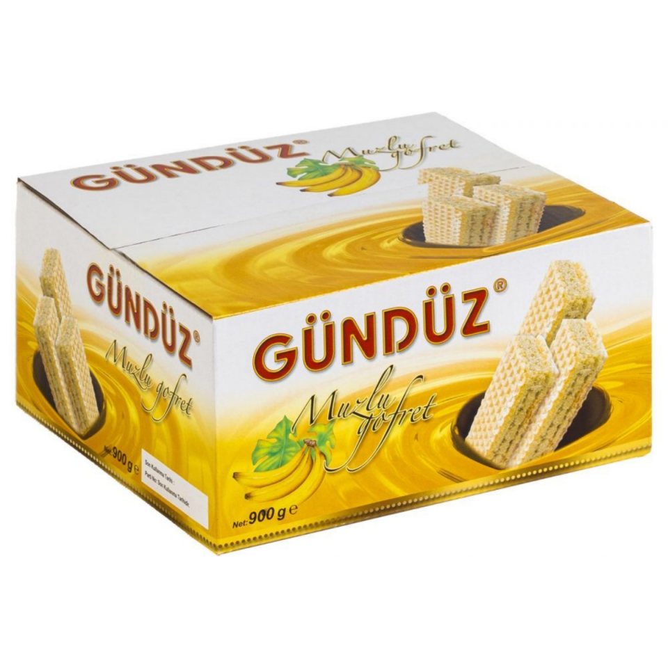 Gündüz Gofret Muzlu 900g