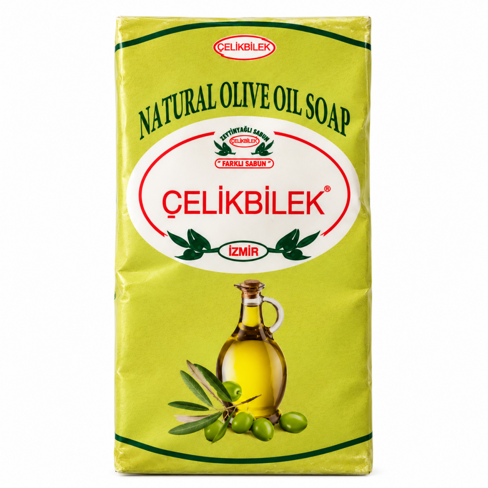 Çelikbilek Doğal Zeytinyağlı Sabun 800 Gr – Natural Olive Oil Soap