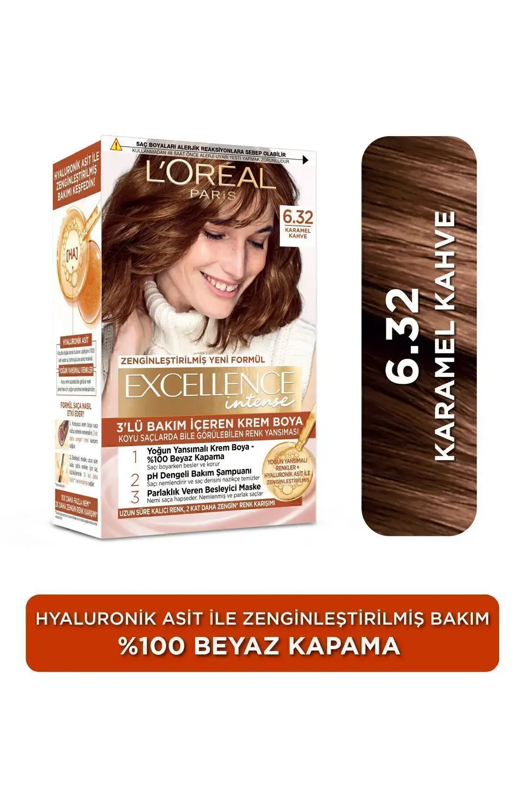 Excellence Intense Saç Boyası 6.32 Karamel Kahve
